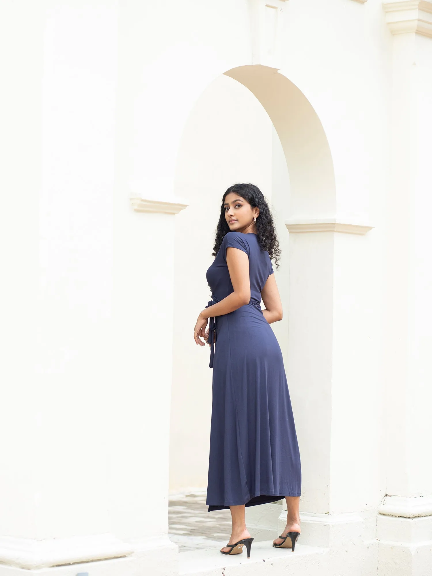 Wrap Midi Dress