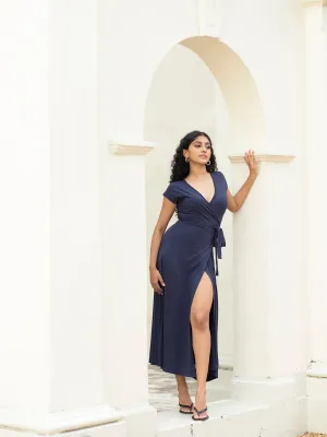 Wrap Midi Dress