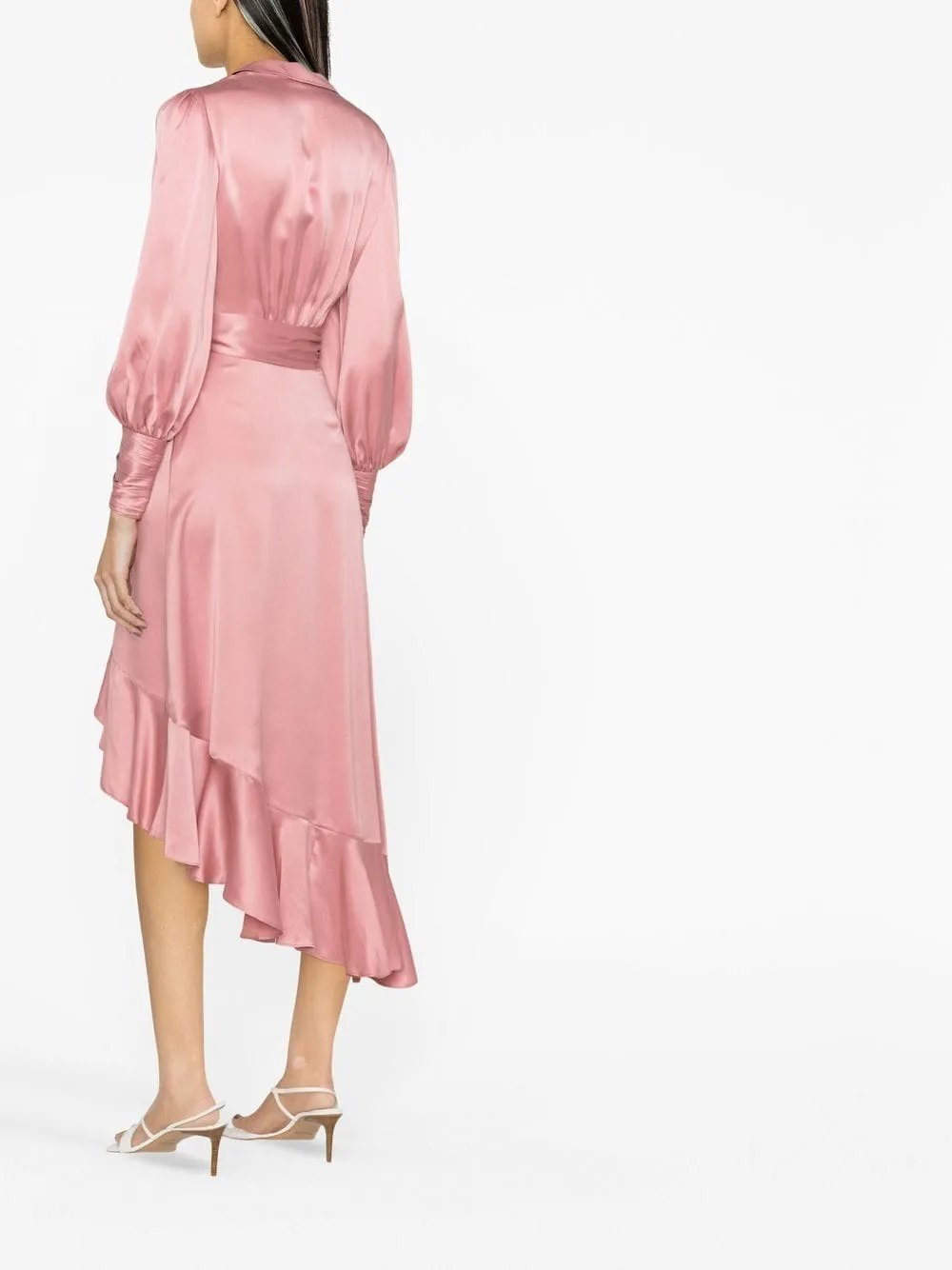 Wrap midi dress