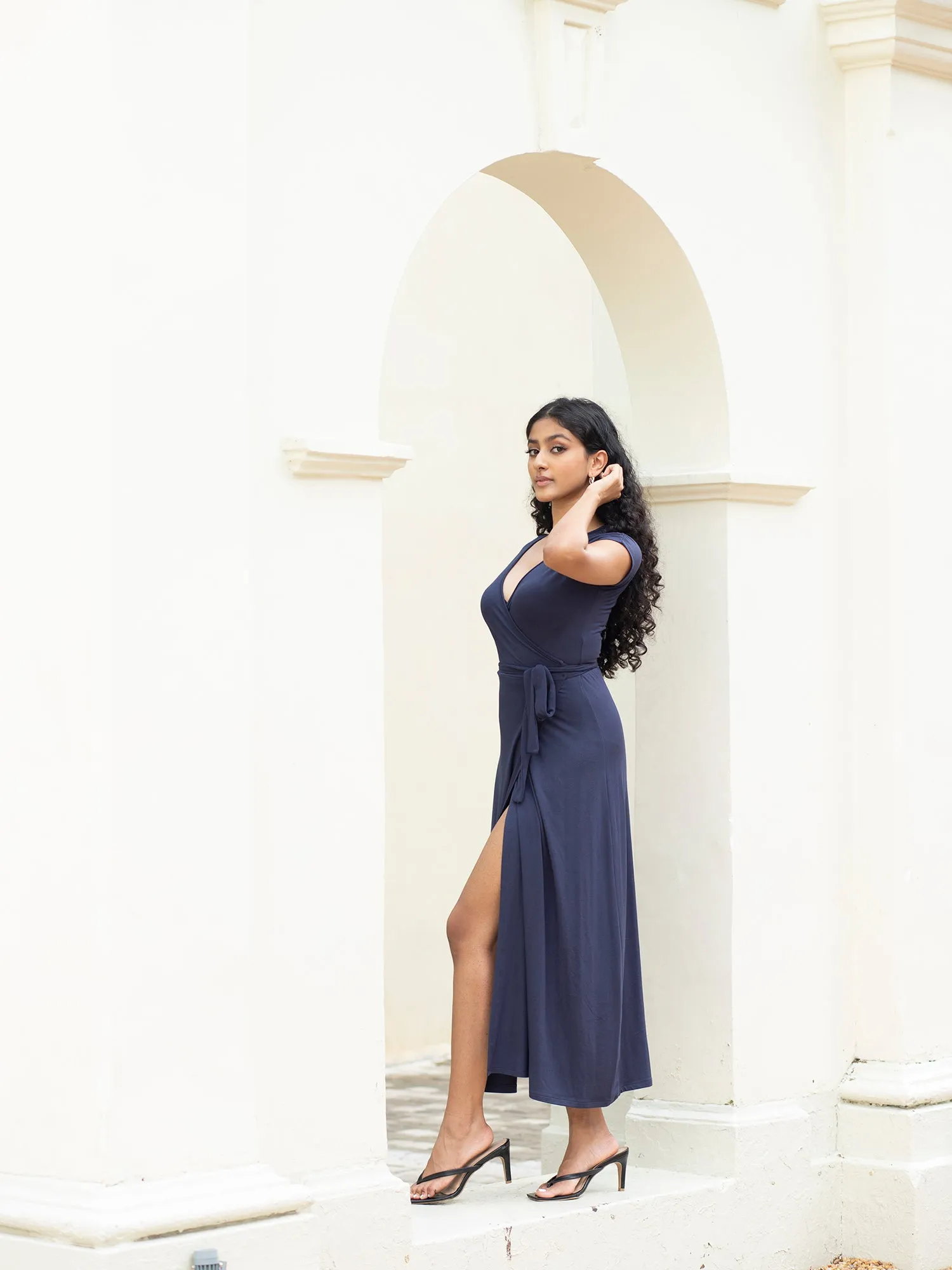 Wrap Midi Dress