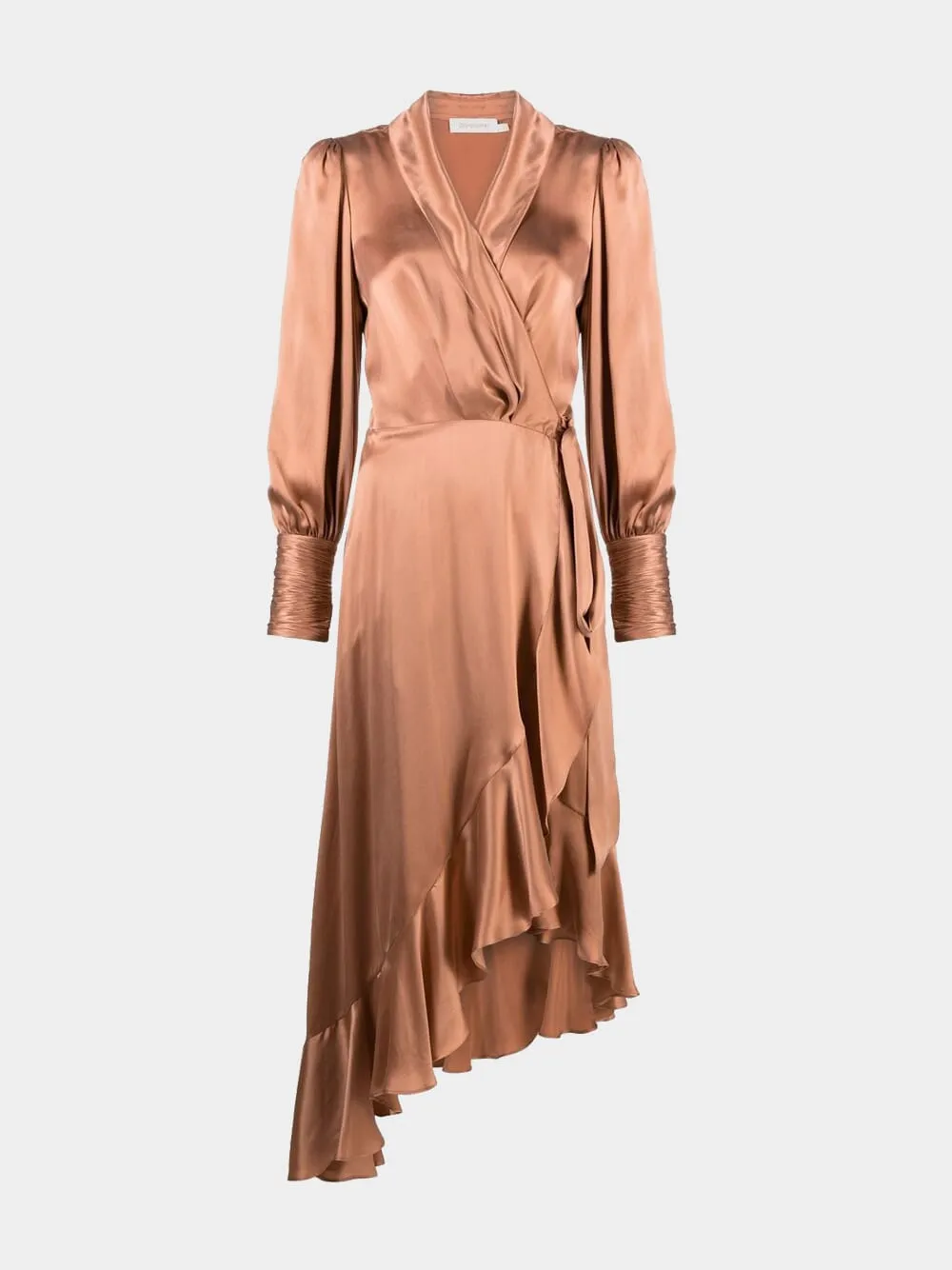 Wrap midi dress