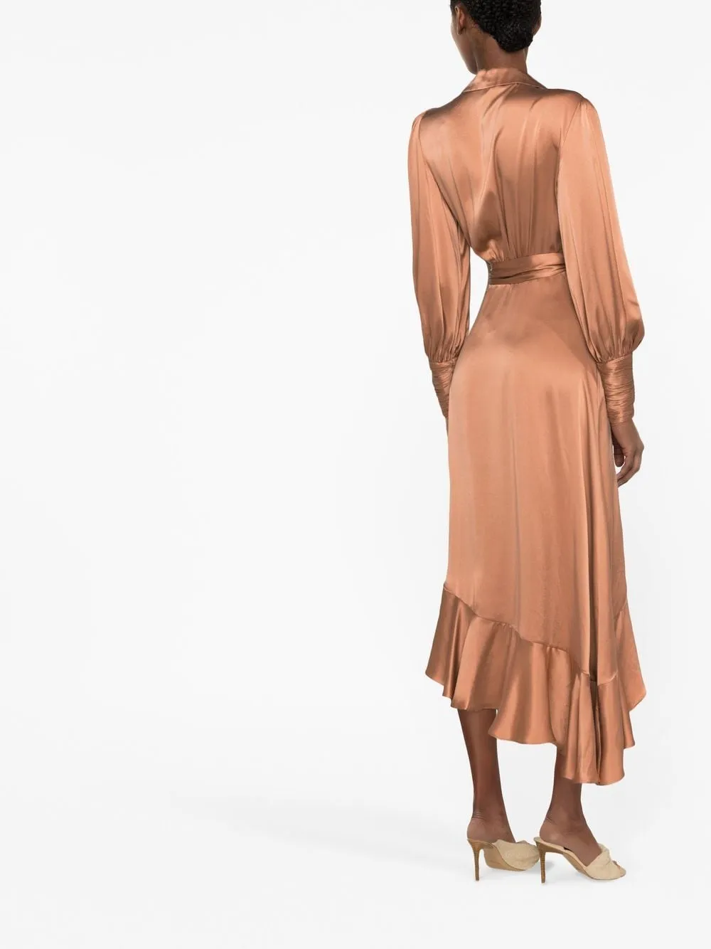 Wrap midi dress