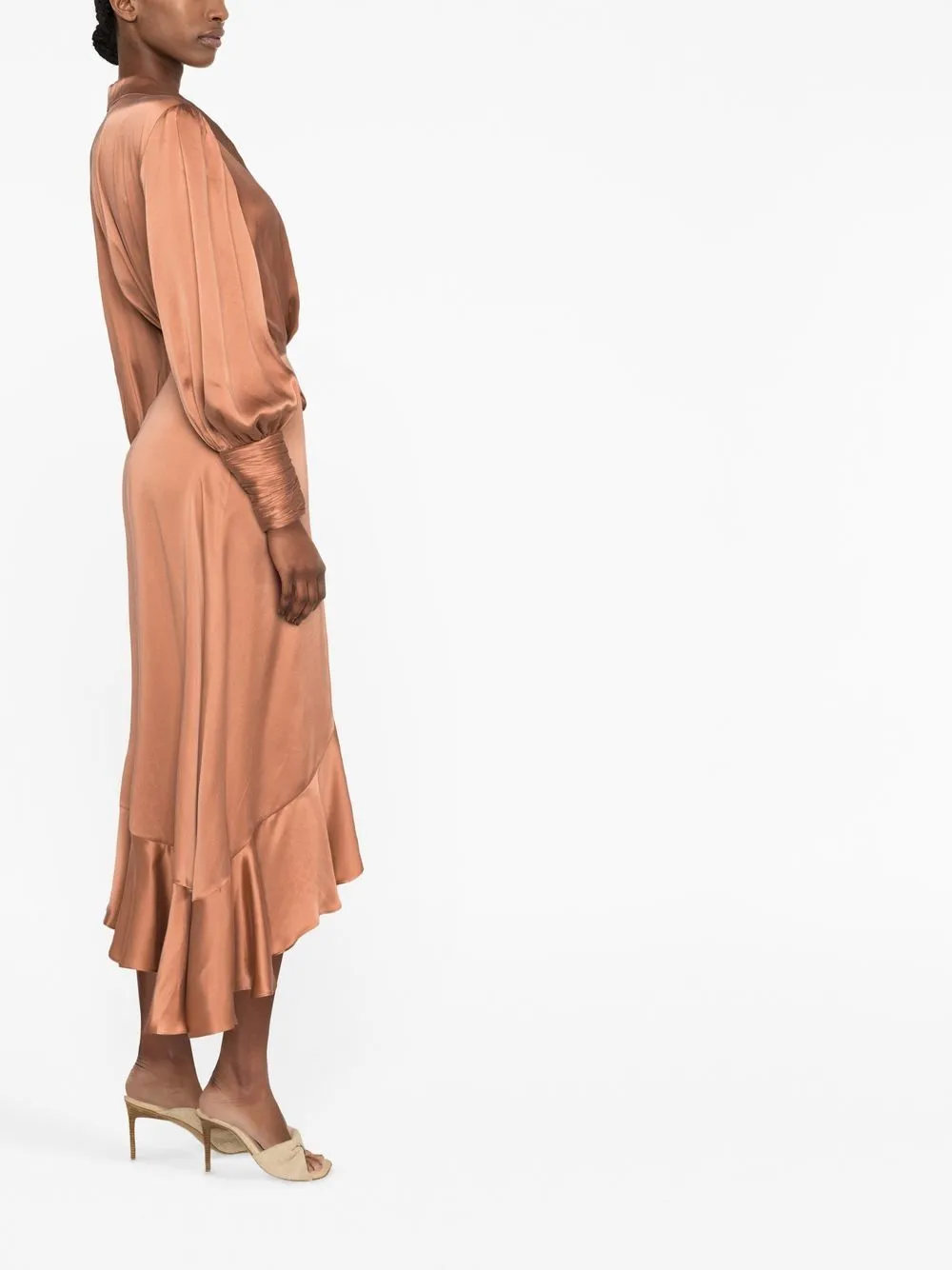 Wrap midi dress
