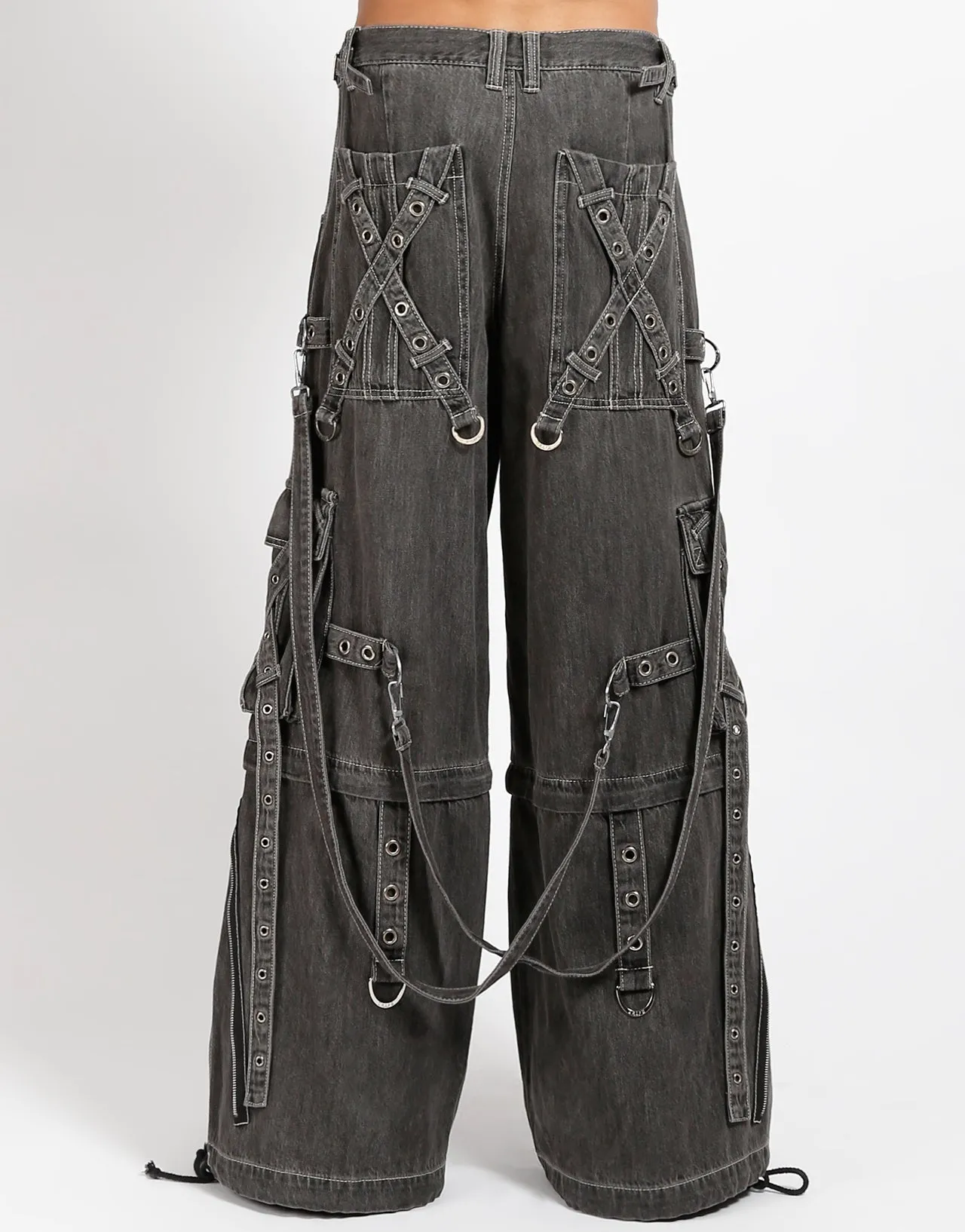 X-STRAP PANT BLACK DENIM