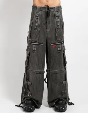 X-STRAP PANT BLACK DENIM