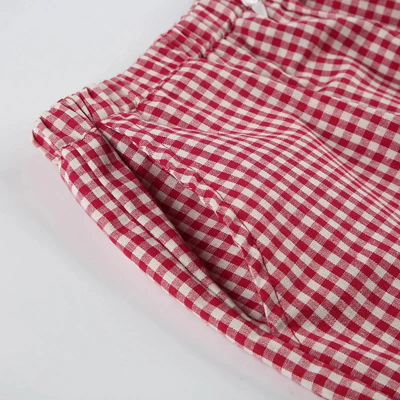 Y2K Plaid Boxer Shorts