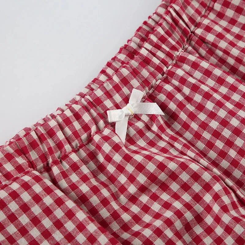 Y2K Plaid Boxer Shorts