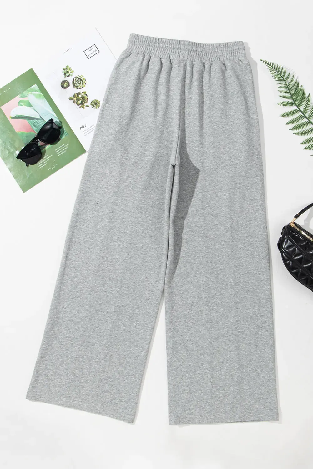 'Zelle' Drawstring Wide Leg Active Pants